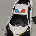 Remote Control Car Transformer Toys for Boy 4-6 Years Old: One-Button Transforming Police Car with LED Light & 360 Rotation Drifting 2.4 Ghz Robot RC Car Christmas Birthday Gift Idea for Kids (Black)