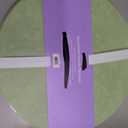 4 x Round faux Leather Placemats