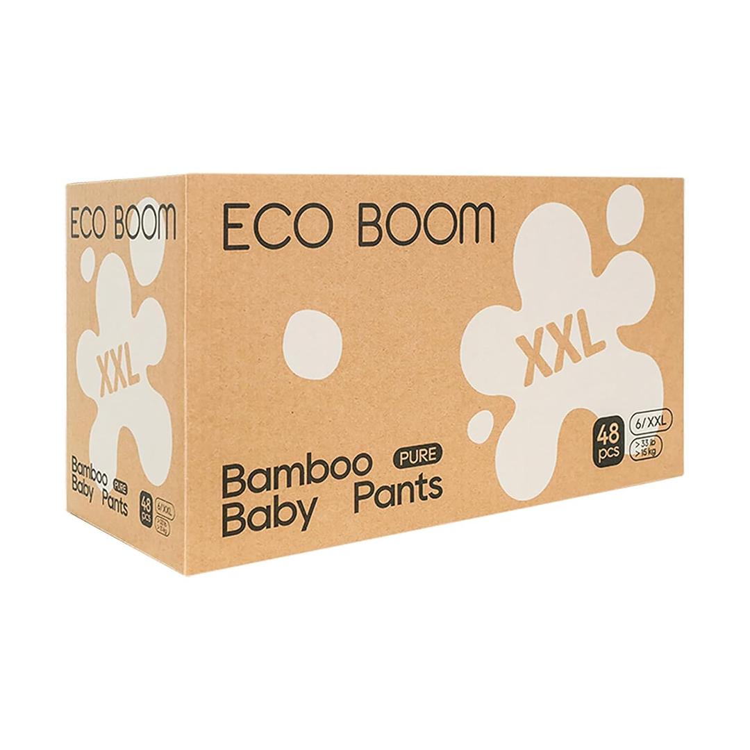 ECO BOOM Training Pants for Toddler Potty, Hypoallergenic for Sensitive Skin, Size 6 (XXL) Suitable for 33+lb, 48 Count