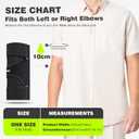 2 x Cubital Tunnel Elbow Brace for Women&Men, Tennis Elbow Brace with Compression Sleeve Immobilizer, Comfortable Night Elbow Support, Elbow Splint for Tendonitis, Ulnar Nerve Entrapment, Sleeping (One Size, Black)