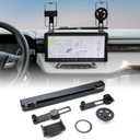 Mabett Phone Holder Compatible with 2025 Ford Maverick Accessories, Dual Connection Magnetic Dashboard Phone Stand
