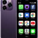 Mini Smartphone, Mini Phone Unlocked Cell Phone 3.0 Inch Android 3G Small Mobile Child Phone Quad Core 2G+16G 5.0MP Dual SIM High Definition (Lilac)
