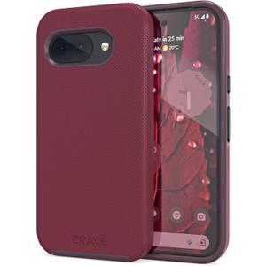 Crave for Google Pixel 9a Case, Shockproof Protection Dual Layer Case for Google Pixel 9a (6.3 inch) - Berry