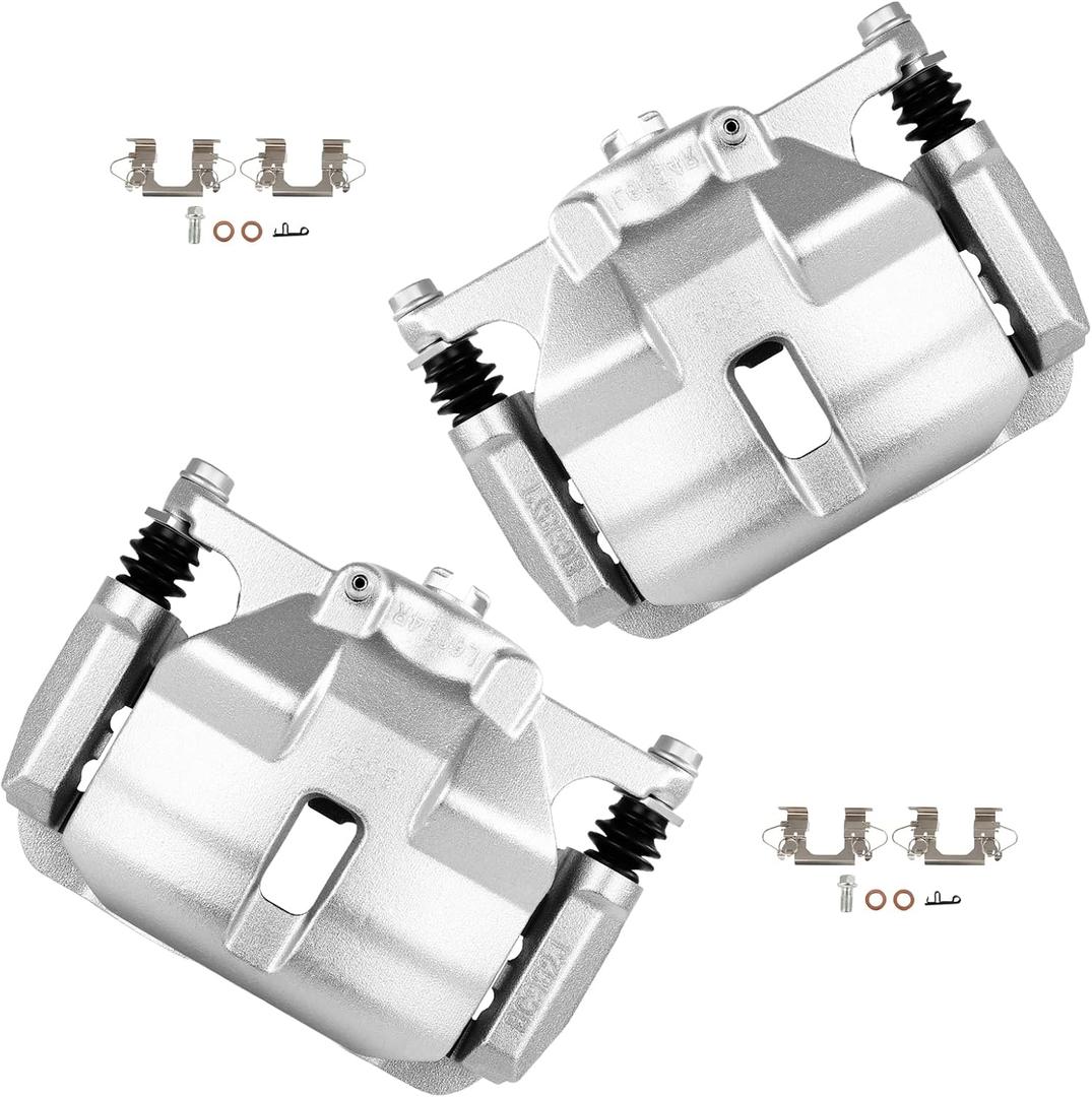 Cciyu Front Left & Right Brake Calipers Assembly w/Bracket 19B7148 19B7149 2014 2015 2016 2017 2018 2019 2020 For Nissan For Rogue,2017 2018 2019 2020 2021 2022 For Nissan For Rogue Sport