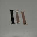 BELONGME 3 Pack Mesh Loop Compatible with Apple Watch Bands for Women Men 40mm 41mm 38mm 42mm 44mm 45mm 49mm 46mm Series 11 10 9 8 7 6 5 4 Ultra3 SE3 2, Stainless Steel Metal Magnetic Strap for iWatch