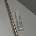Ivilon Drapery Window Curtain Rod - End Cap Style Design 1 Inch Pole. 48 to 86 Inch Color Warm Gold