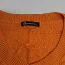 PRETTYGARDEN Women's Short Sleeve Sweater Tops 2025 Spring Summer Casual V Neck Ribbed Knit Trendy Eyelet Blouse T Shirts XL