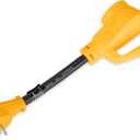 Camco RV Dogbone Electrical Adapter with Innovative 180 Degree Bend Design and PowerGrip Handle - 15 Amp Male to 50 Amp Female, 12" (55168)