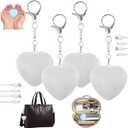 Hevtsde 4Pcs Purse Glow Heart Light  Automatic Sensor Purses Lamp, Portable Touch Activated Handbag Night Light, Heart Shaped Purse Lamp for Women Girls Mother Friends (4 PCS)