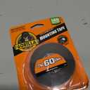 Gorilla Heavy Duty Double Sided Mounting Tape, Black Tape, 1" x 120" (Pack of 1) - Weatherproof for Indoor or Outdoor