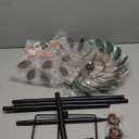 VEWOGARDEN 360 Outdoor Metal Wind Spinners Kinetic Wind Sculptures & Spinners for Yard Garden Lawn Patio Decorations, Light Green & Bronze (Light Green & Brown(13 Inch))