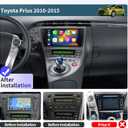 Car Stereo Radio for Toyota Prius 2010 2011 2012 2013 2014 2015 Radio Replacement 9 inch Touch Screen Wireless CarPlay & Android Auto GPS Navigation Bluetooth 5.0 WiFi DSP SWC FM/AM/RDS Backup Camera
