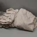 JOLLYVOGUE Twin Comforter Set, Ultra-Soft Bed in a Bag Twin Size 5 Pieces, Oeko-TEX Certified Bedding Set with Down Alternative Comforter, Sheets, Pillowcases & Shams, Beige (TWIN(88"*68"))