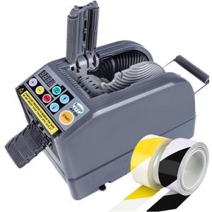 Automatic Tape Dispenser, Tape Cutting Machine Electric Tape Cutter with Auto & Manual Modes 6 Preset Length,5-999mm Cutting Length,6-60mm Tape Width for Office Warehouse Package Packing