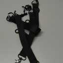 4pcs Snowboard Short Leash with Key Ring, 25cm/9.84in Polyester Ski Leash Safety Harness Snowboard Binding Straps for Men Women