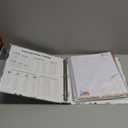 Recipe Binder with Plastic Sleeves, Full Page Cards and Dividers, Recipe Binder 8.5x11 3 Ring, Blank Recipe Book Binder to Write in Your Own Recipes (Grey Veggies)