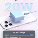 FEEL2NICE iPhone Charger Fast Charging 2 Pack Type C Wall Charger Block with 2 Pack [6FT&10FT] Long USB C to Lightning Cable for iPhone 14/13/12/12 Pro Max/11/Xs Max/XR/X,AirPods Pro,Blue