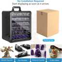 Miniature Carrying Case, Miniature Storage Case with 6 Trays, Aluminum Alloy Frame, Display and Transport Action Figure Display Case for Collectibles Miniatures, Warhammer Carrying Case