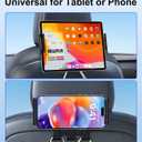 Tesla iPad Tablet Mount Headrest Accessories for Model Y(Juniper) Model 3(Highland) 2025 2024 2023 2022 2021, Back Seat Tablet Holder with Hooks for Kids, Fits 4.7-12.9" iPad Pro Air Mini