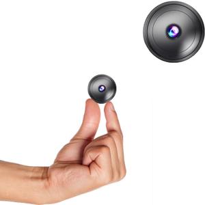 Hidden Camera with Audio/Video. Mini Small Camera. Spy Hidden Cameras for Home Indoor Use. Spy Cam with Night Vision and Motion Detection | Only 0.9 inch! Baby Monitor Small Mini Wireless Outdoor S4