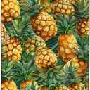 XSMEI Pineapples Pattern Beach Towel Extra Large 36" x 72", Thin Lightweight Microfiber Towels with Fruit Design, Sand Free and Quick Dry, Compact Bag