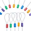 Tamper Proof Steel Numbered Shipping Seals 50pcs (5 Colors),Truck Seals Trailer Seals,Container Seal