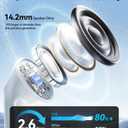 Wireless Earbuds, Bluetooth 5.3 Ear Buds, Headphones with Clear Stereo Sound, 40H Playtime with LED Digital Display, IPX7 Waterproof Earphones Built-in Mic for Phone Tablet Sports Workout