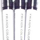 Pilot FriXion Colors Erasable Marker Black, 3 pens per Pack (Japan import) [Komainu-Dou Original Package]