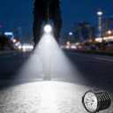Ebike LED Headlight 2 Pin Female Waterproof Connector Ultra-Bright 12W 300 Lux High-Brightness Night Riding Front Light for 48V 36V Mountain Bike,Folding Bike and E-Scooter