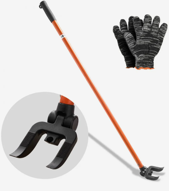 VEVOR Pallet Buster Tool, 44 Inch Carbon Steel Handle Wrecking Pry Bar, 2000 lbs Weight Capacity, Heavy Duty Deck Board Removal Tool, Breaker Bar for Flooring, Framing, Roofing, Trim, Drywall