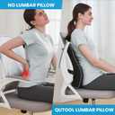 Lumbar Support Pillow for Office Chair, Office Home Essentials,Gifts for Mom,Dad, Back Support Pillow for Car, Chair Cushions,Back Pain Relief Improve Posture,Mesh Cover Double Adjustable Straps