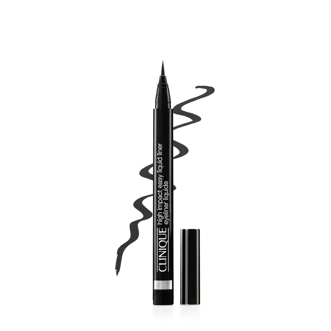 Clinique High Impact Easy Liquid Eyeliner | Waterproof, Long Lasting, Smudge Resistant + Safe For Sensitive Eyes (AB Black)