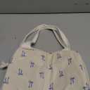 Blue Bow Lunch Bag Cute Corduroy Insulated Blue Bow Lunch Box for Women Coquette Tote Bag Reusable Large Capacity Cooler Containers Preppy Stuff Gifts for Picnics Travel Outdoor