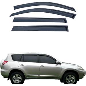 Tape On Window Visors Compatible with 2006-2012 Toyota Rav4,Side Vent Window Deflector Exterior Rain Guard Shade,Weatherproof, UV Resistant,Easy Installation, Enhanced Airflow & Style