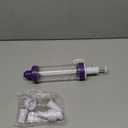 Wilton Dessert Decorator - The Kit Includes a Plunger-Style Tool, 2 Couplers, 1 Fill Tip, 4 Decorating Tips, Plastic, White & Purple
