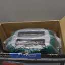 Roter Mond 2 Slice Toaster Retro Stainless Steel with Bagel, Cancel, and Defrost Functions, 6 Bread Shade Settings, Extra Wide Slots and Removable Crumb Tray, Green