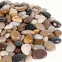Onlyfire Natural Pebbles Decorative Natural Stones Mixed Aquarium Gravel River Rocks for Landscaping, Vase Filler, Fish Tank, 1.5"-2",15LB