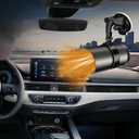 Car Heater, 12V 150W Portable Car Heater 2 in 1 Fast Heating and Cooling Car Heater, Car Windshield Defogging and Defrosting,Car Defroster That Plugs into Cigarette Lighter Suitable for All Car (black)