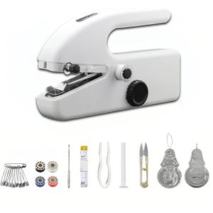 Handheld Sewing Machine for Beginners, Portable Mini Sewing Machine with Two Speed Modes, Simple and Easy to Operate, Quick Sewing Speed, Suitable for Clothing, Fabrics and Fast Home Maintenance
