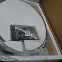 USHOWER Black Oval Bathroom Mirror 20x28 Inch