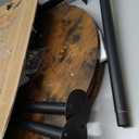 Bar Table, Round Bar Table Set of 2, Counter Height Table, Pub Cocktail Table, Metal Frame, for Bistro, Dining Room, Living Room, Terrace, Rustic Brown and Black BT05L2BRY1