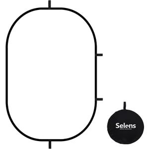 Selens Soft White Diffuser Foldable Light Diffuser Light Diffusion Panel with Carry Bag, Diffuser Fabric Light Modifier for TV Production Video Studio Photography Interview Portrait Shots -31x47in