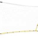 SKLZ Quickster Soccer Goal - Portable Goal for Backyard & Field - Durable Tension-Tite Frame & Heavy Gauge 2-Ply Net - Adjustable Click-Lock Poles, Metal Stakes - Carrying Case with Handle