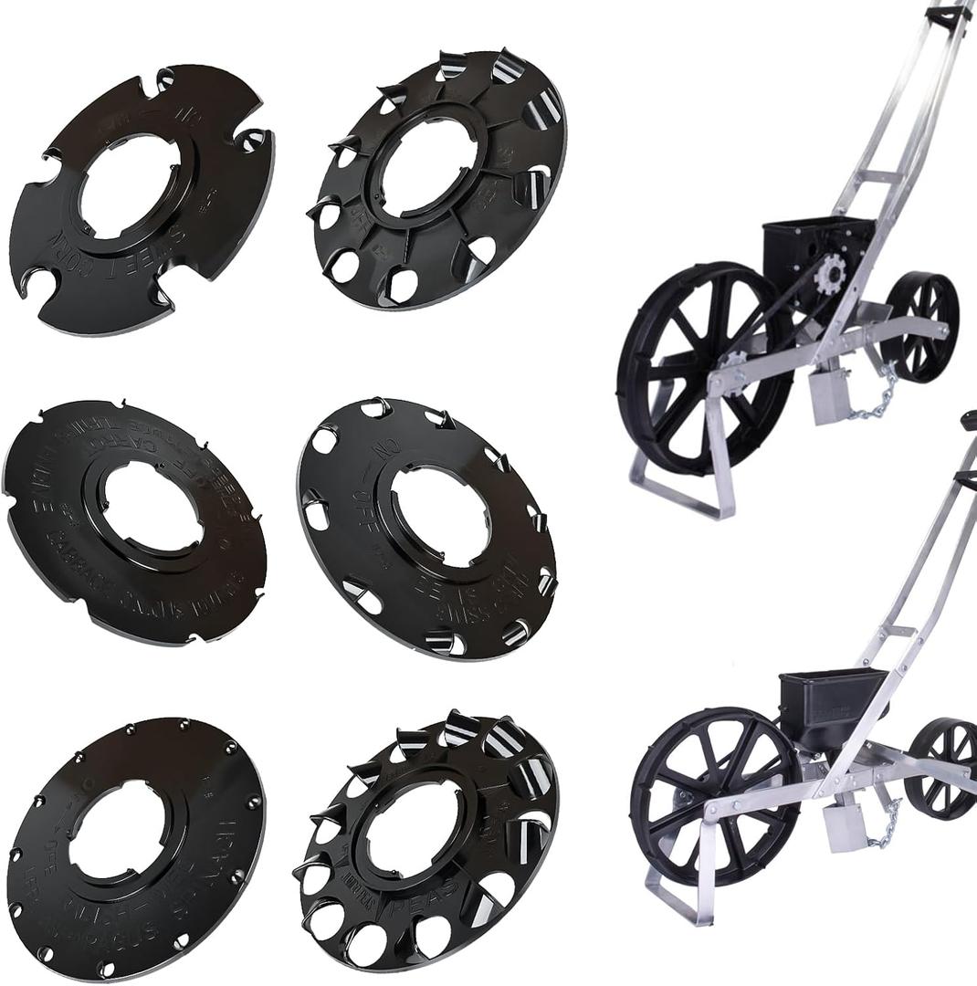 60009 Seed Plate Replacement for Earth-Way 1001-B Seeder, Precision Seeder Plate for Sweet Corn, Radish, Carrot, Peas, Beans & More