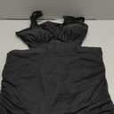 NTSWZYS Women's High Waisted Bikini Sets Mesh Swim Skirt Tummy Control Swimsuits 2 Piece Bathing Suits (Medium, Ck-black)