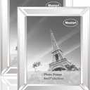 Meetart Silver Mirror Photo Frame 8x10 inch 2 Piece Per Set for Wall Hang or Tabletop Display