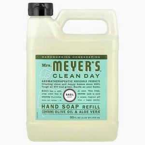 MRS. MEYER'S CLEAN DAY Liquid Fabric Softener, Infused with Essential Oils, Paraben Free, Basil, 32 oz - Pack of 6 (192 Loads)