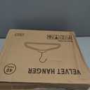 Amazon Basics Slim, Velvet, Non-Slip Suit Clothes Hangers, Pack of 50, Black