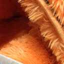 Amdrebio Burnt Orange Area Rugs 9x12 for Living Room Bedroom, Large Fluffy Fuzzy Shaggy Furry Rug for Kids Room Decor Aesthetic, Big Cute Plush Shag Dark Orange Carpet for Classroom Playroom Nursery