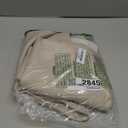 Moon Beige Curtains for Bedroom Living Room 54 Inch Length 2 Panels Set, Soft Solid Faux Linen Textured Small Curtains Light Filtering Rod Pocket Drapes, Each 40Wx54L Inch